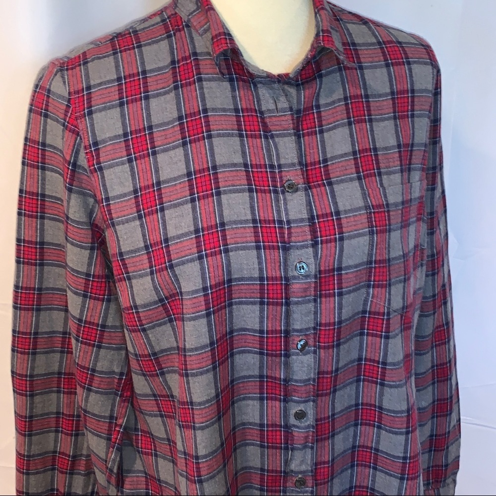 J. Crew Factory The Perfect Shirt Plaid Flannel - Picture 8 of 12